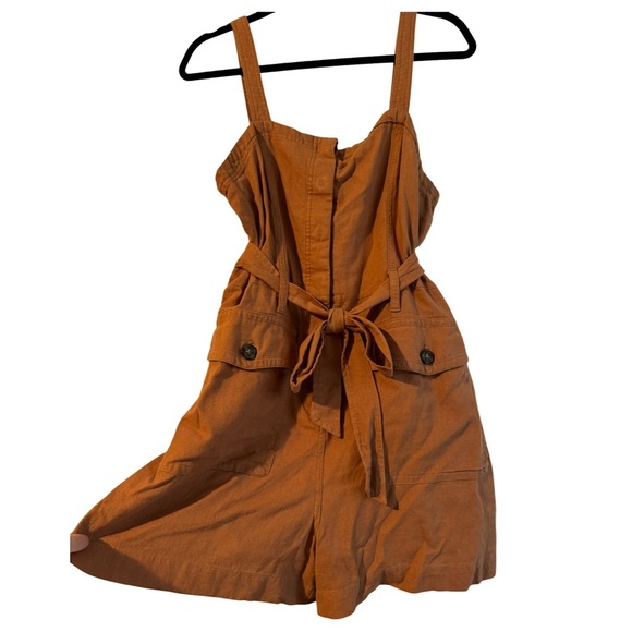 Habitual Brown Button-Front Romper - Picture 1 of 12